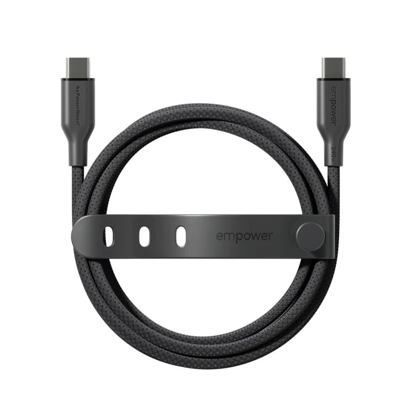 EMPOWER BY PANZERGLASS USB-C TO USB-C 240W 2M BLACK