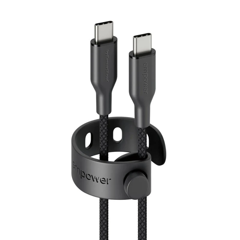 EMPOWER BY PANZERGLASS USB-C TO USB-C 60W 1.2M BLACK