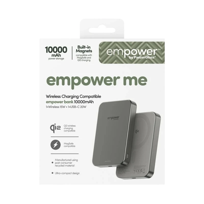 EMPOWER BY PANZERGLASS POWER BANK 10000MAH TITANIUM