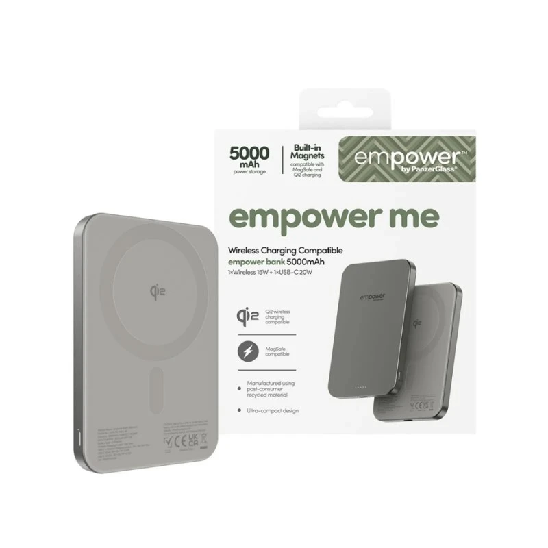 EMPOWER BY PANZERGLASS POWER BANK 5000MAH TITANIUM