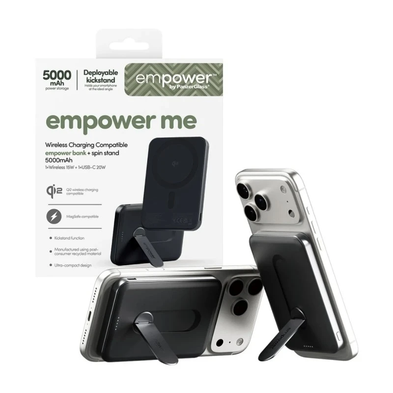 EMPOWER BY PANZERGLASS POWER BANK 5000MAH STAND BLACK