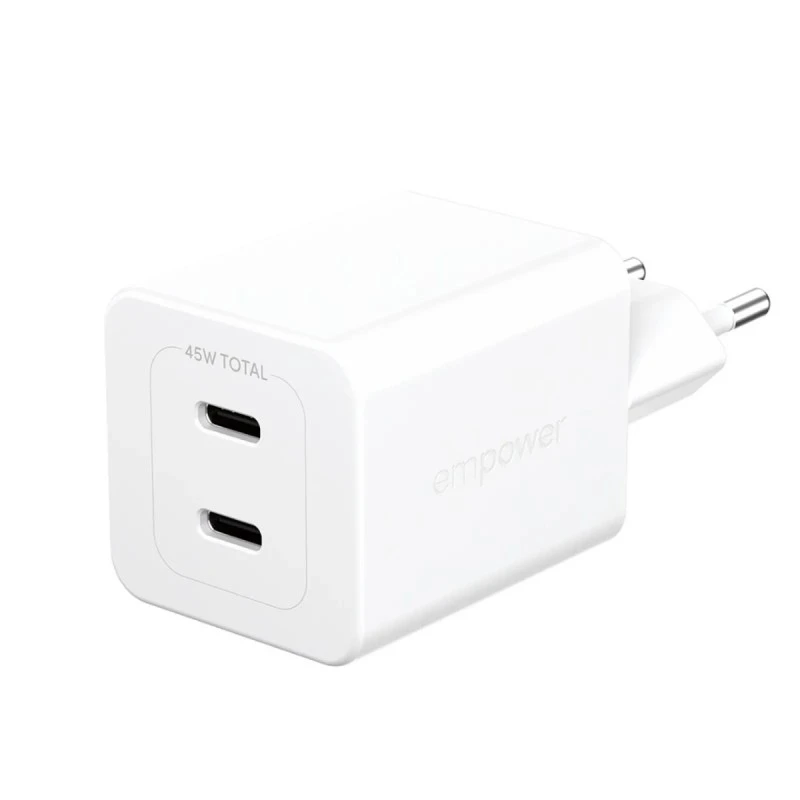 EMPOWER BY PANZERGLASS 45W 2XUSB-C EU CHARGER
