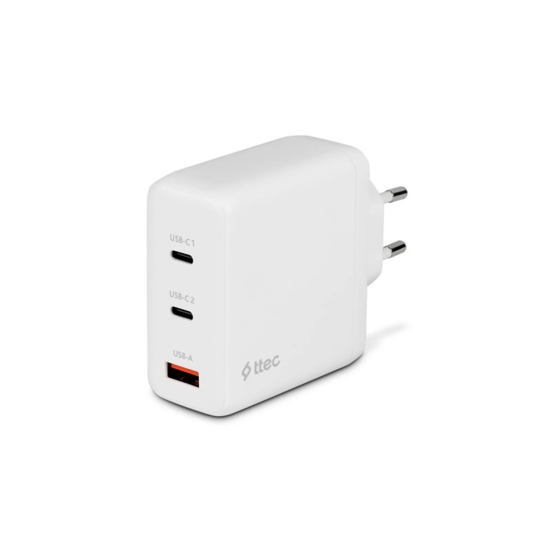 TTEC GAN 120W 2C+USB-A CHARGER WHITE