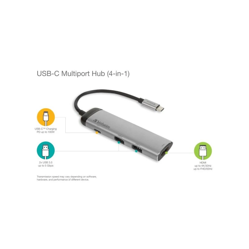 VERBATIM USB-C HUB USB3.1 HDMI