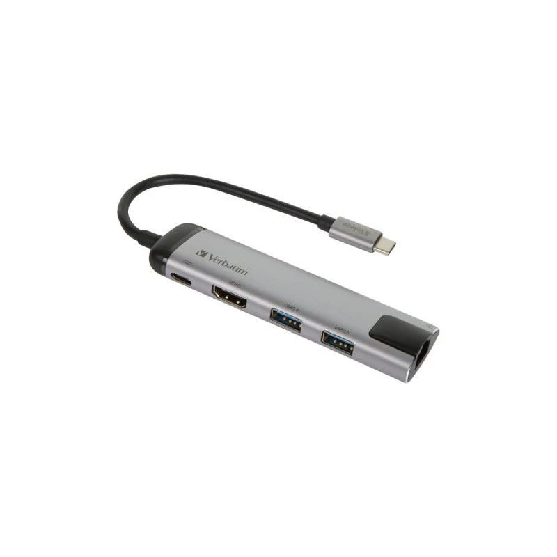 VERBATIM USB-C HUB 2XUSB HDMI RJ45