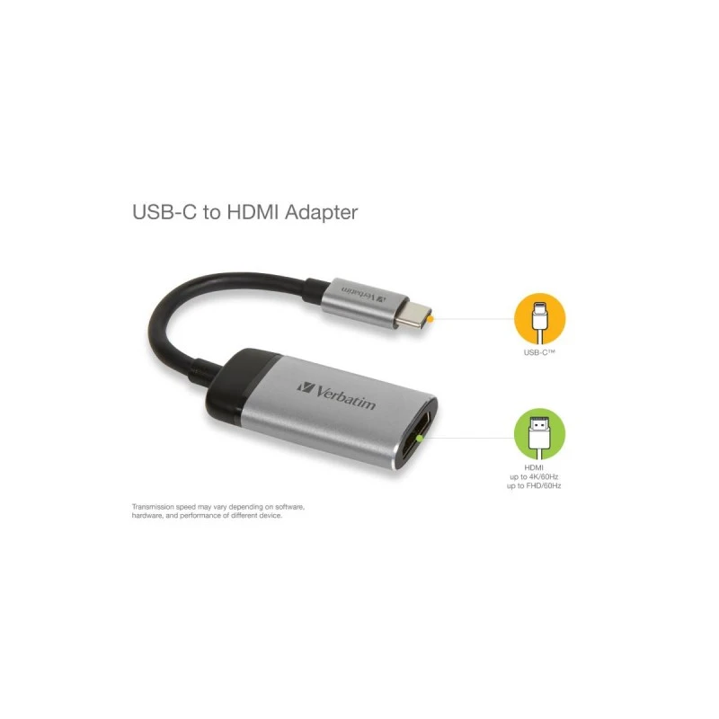 VERBATIM USB-C TO HDMI 4K 10CM