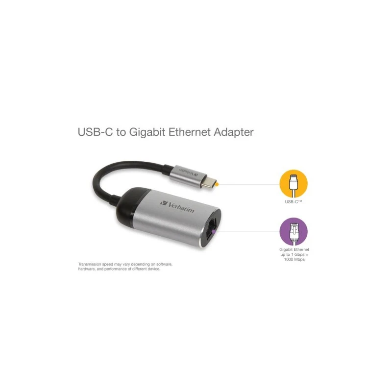 VERBATIM USB-C TO GIGABIT 10CM