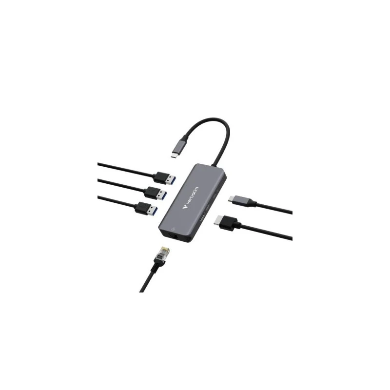 VERBATIM USB-C HUB 6 PORT RJ45
