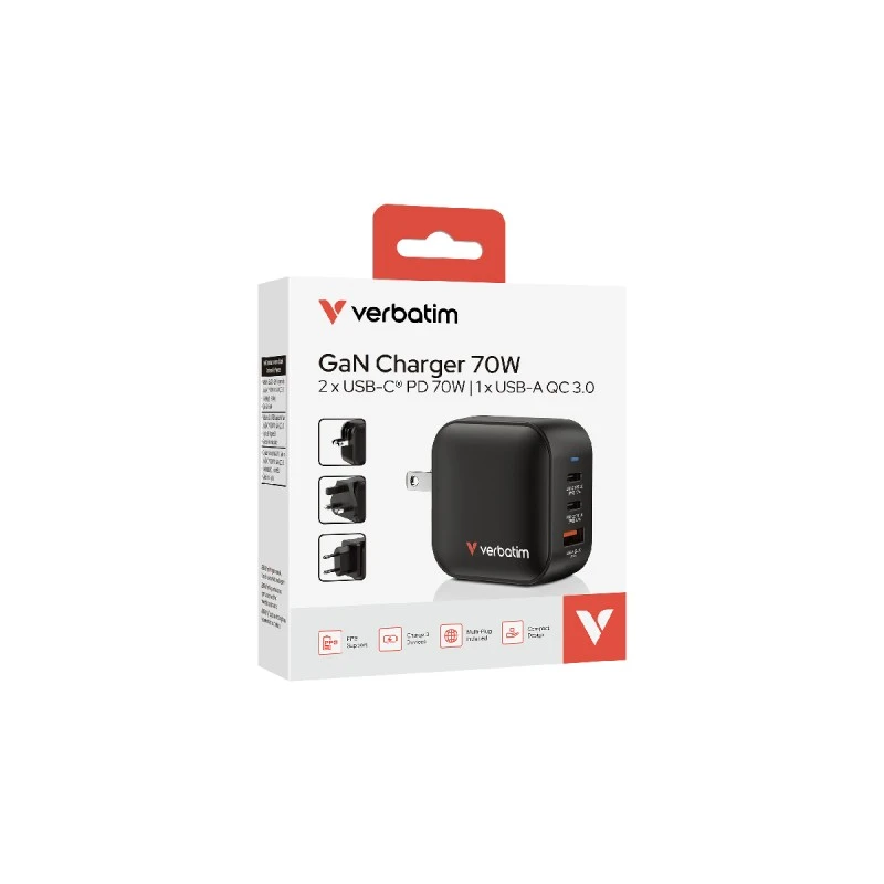 VERBATIM MINI GAN 70W 3PORT