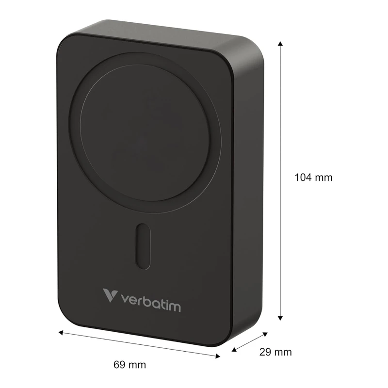 VERBATIM MAGNETIC POWERBANK 20000 BLACK