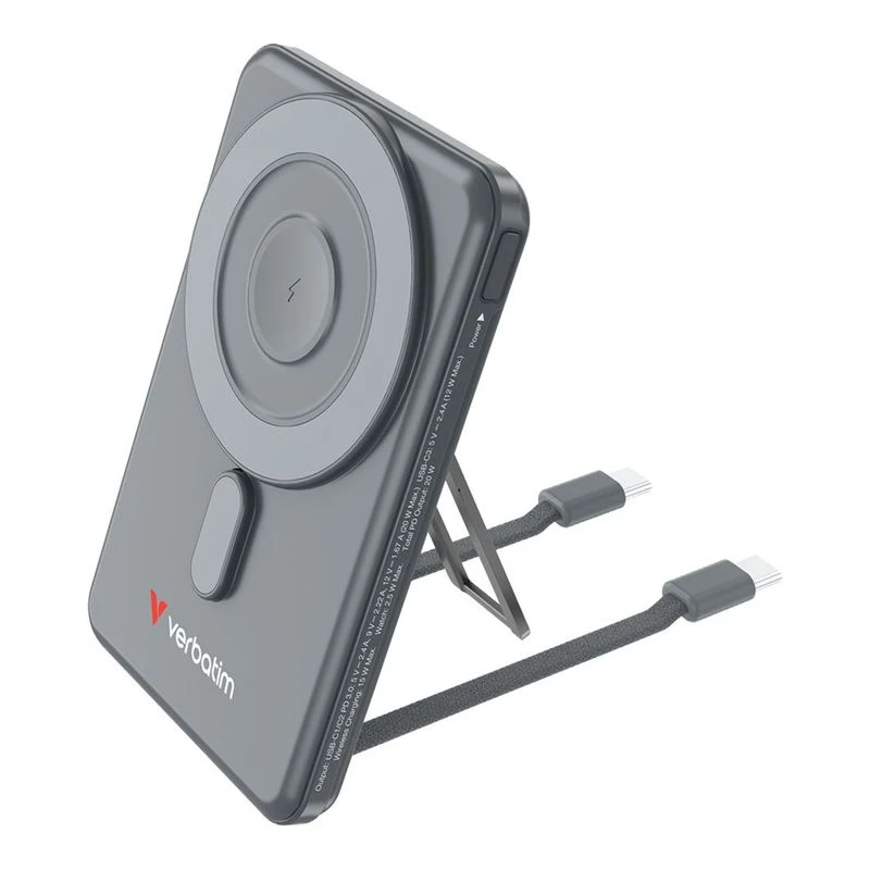VERBATIM 2C POWERBANK 5000 STAND GREY