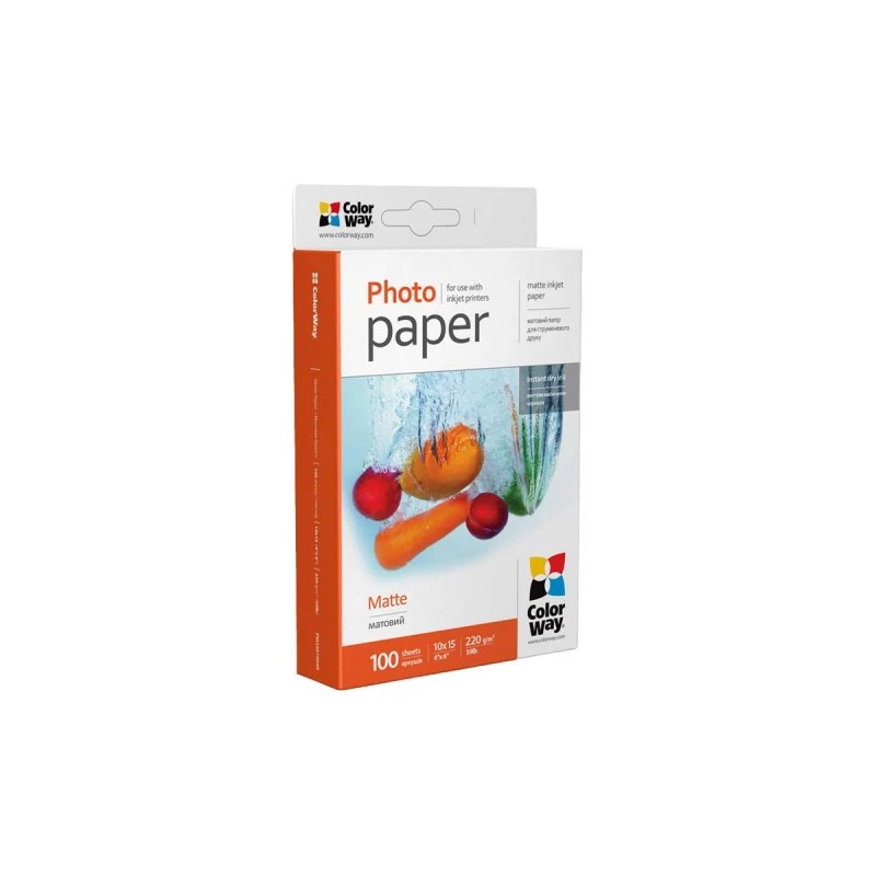 COLORWAY PHOTO PAPER MATTE A6 100PC.