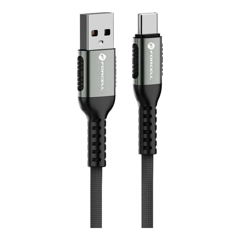 FORCELL КАБЕЛ USB-A КЪМ USB-C QC4.0 66W CAFULE 1,2M ЧЕРЕН