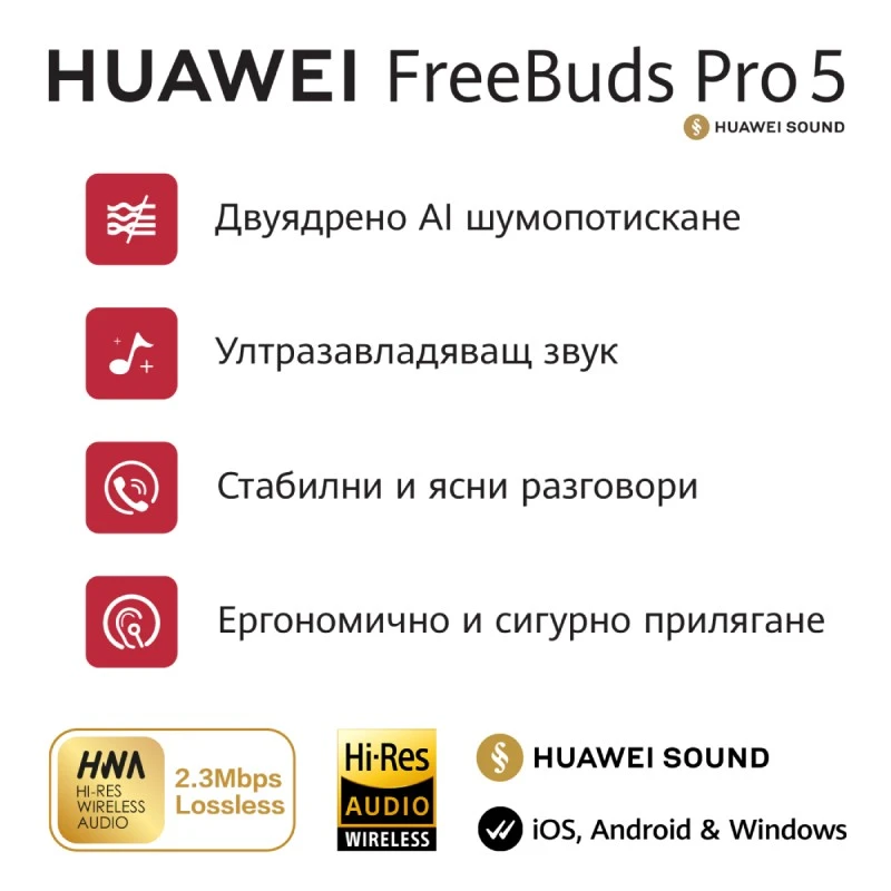 HUAWEI FREEBUDS PRO5 WHITE