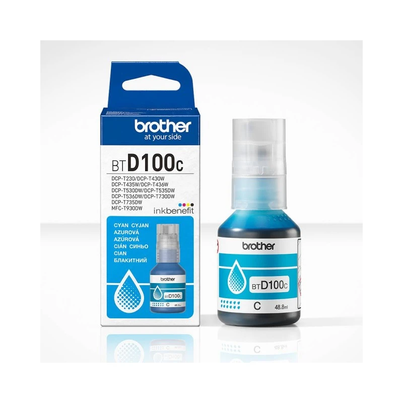 BROTHER BT-D100C CYAN INK BOTTLE