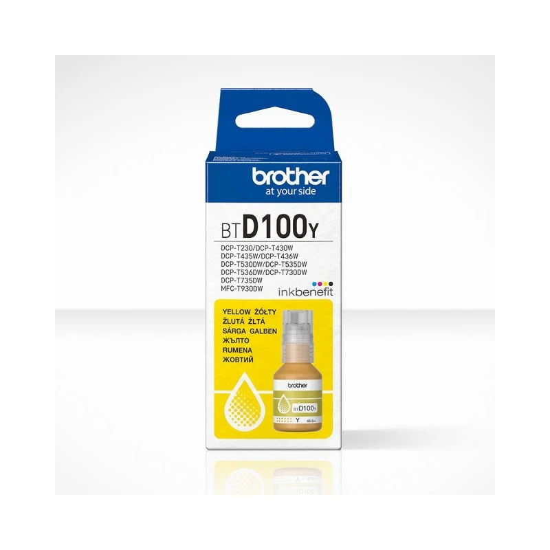 BROTHER BT-D100Y YELLOW INK BOTTLE
