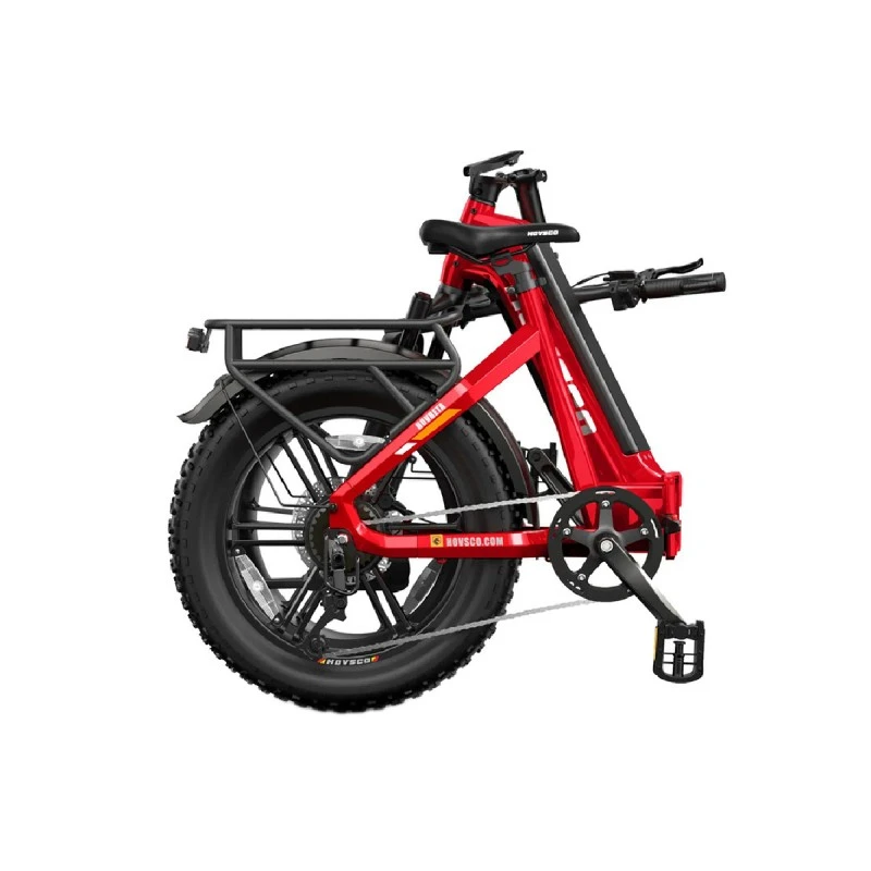 HOVSCO E-BIKE HOVBETA AIR FAT 20'' RED COLOR  15AH FOLDING