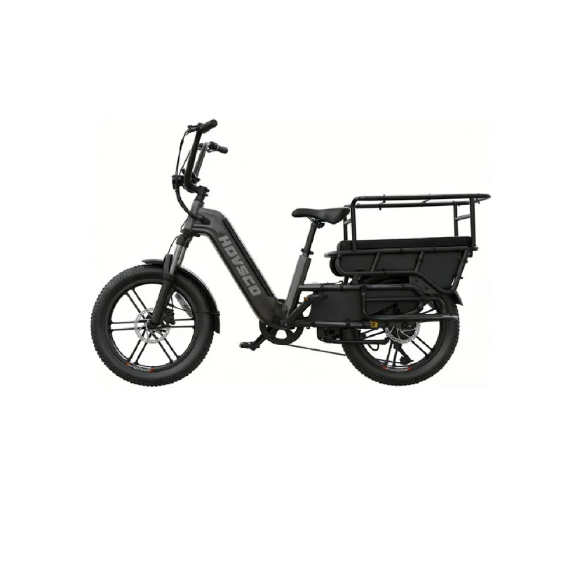 HOVSCO E-BIKE HOVCART AIR FAT 20'' DARK GREY 15AH CARGO BIKE