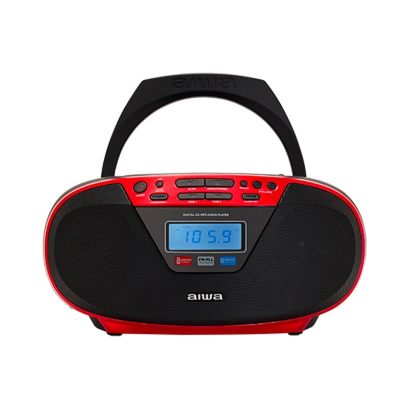 AIWA PORTABLE CD WITH BLUETOOTH CDT-200RD RED