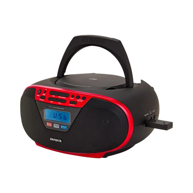 AIWA PORTABLE CD WITH BLUETOOTH CDT-200RD RED