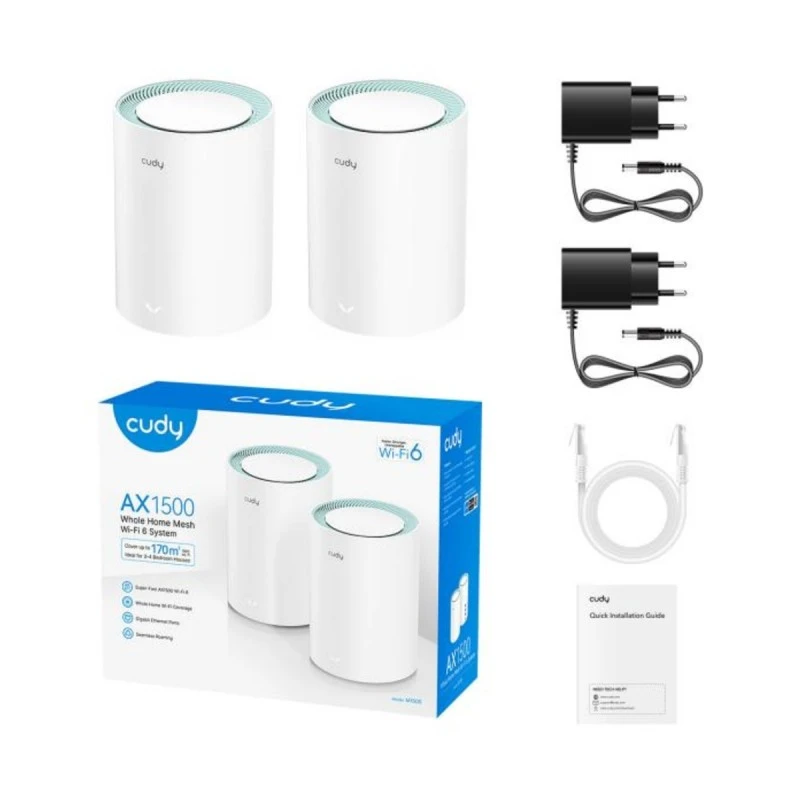 CUDY M1500-2-PACK AX1500 MESH