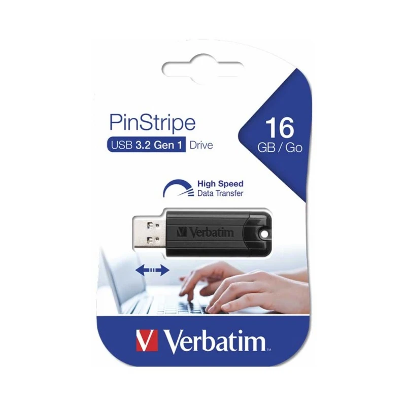 VERBATIM PINSTRIPE ФЛАШ ПАМЕТ 16GB USB 3.2