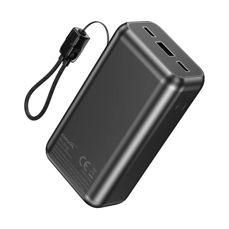 DIVA POWER BANK 20AH PB-206B BLACK + C/C CABLE