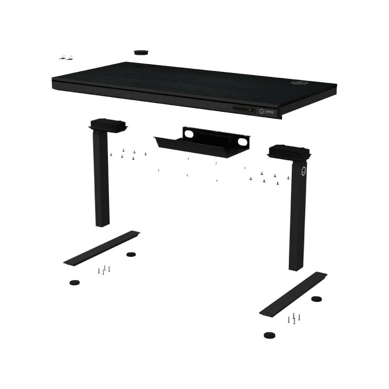 LORGAR PRO SERIES GAMING DESK BLACK