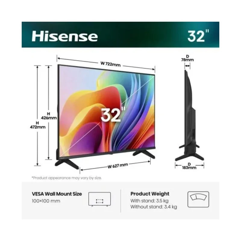HISENSE 32A4S HD SMART TV