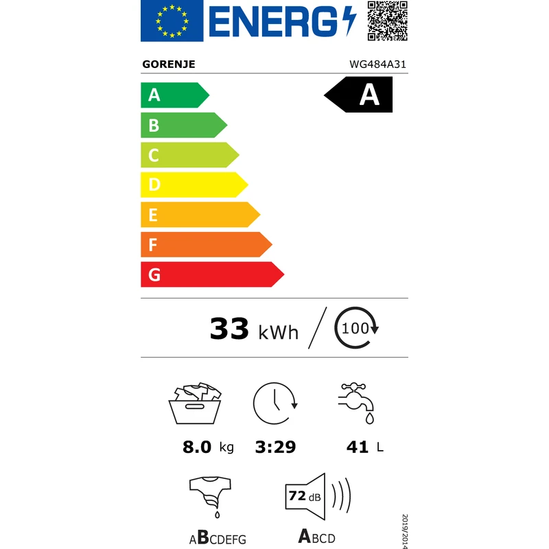 GORENJE WG484A31