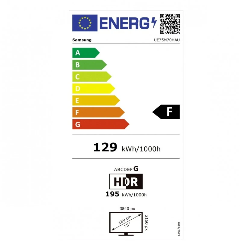 SAMSUNG UE-75M70H MINI LED SMART TV