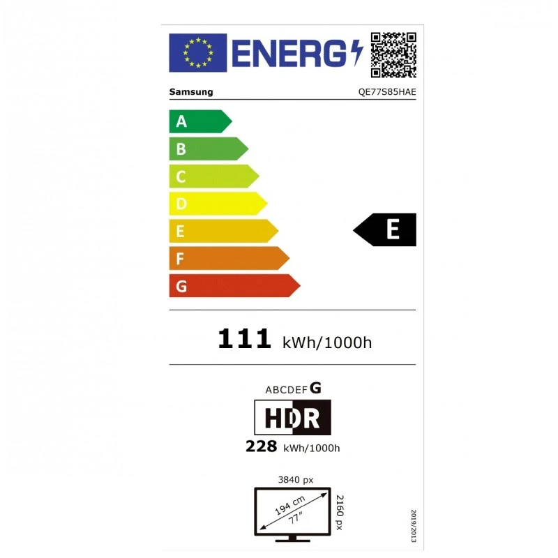 SAMSUNG QE-77S85H OLED SMART TV