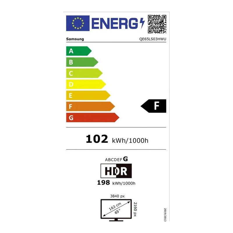 SAMSUNG QE-65LS03HW THE FRAME PRO QLED SMART TV