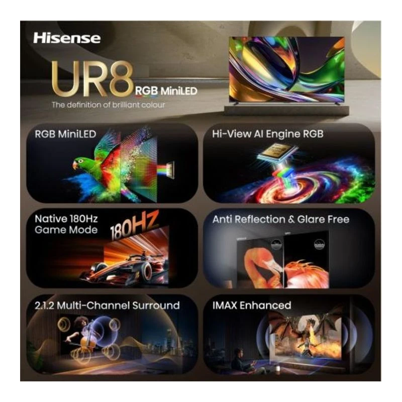 HISENSE 100UR8S RGB MINI-LED AI SMART TV