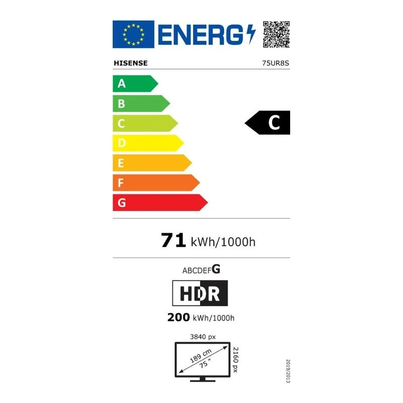 HISENSE 75UR8S RGB MINI-LED AI SMART TV
