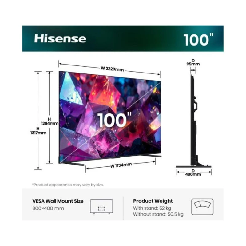 HISENSE 100E7S PROUHD QLED SMART TV