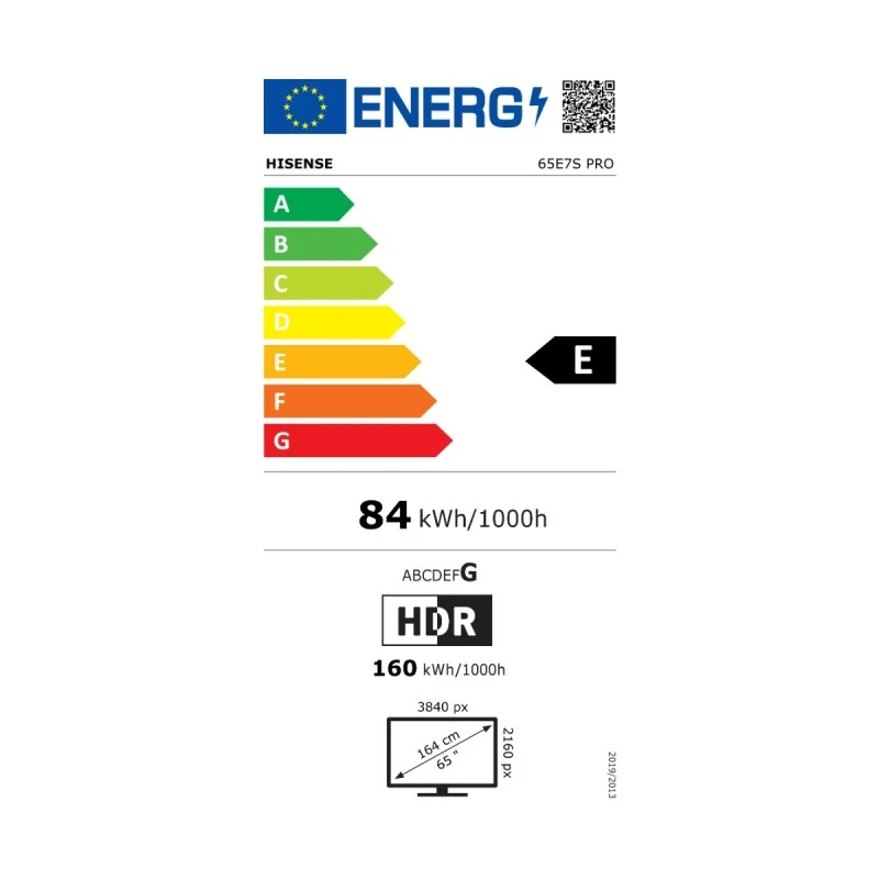 HISENSE 65E7S PRO UHD QLED SMART TV