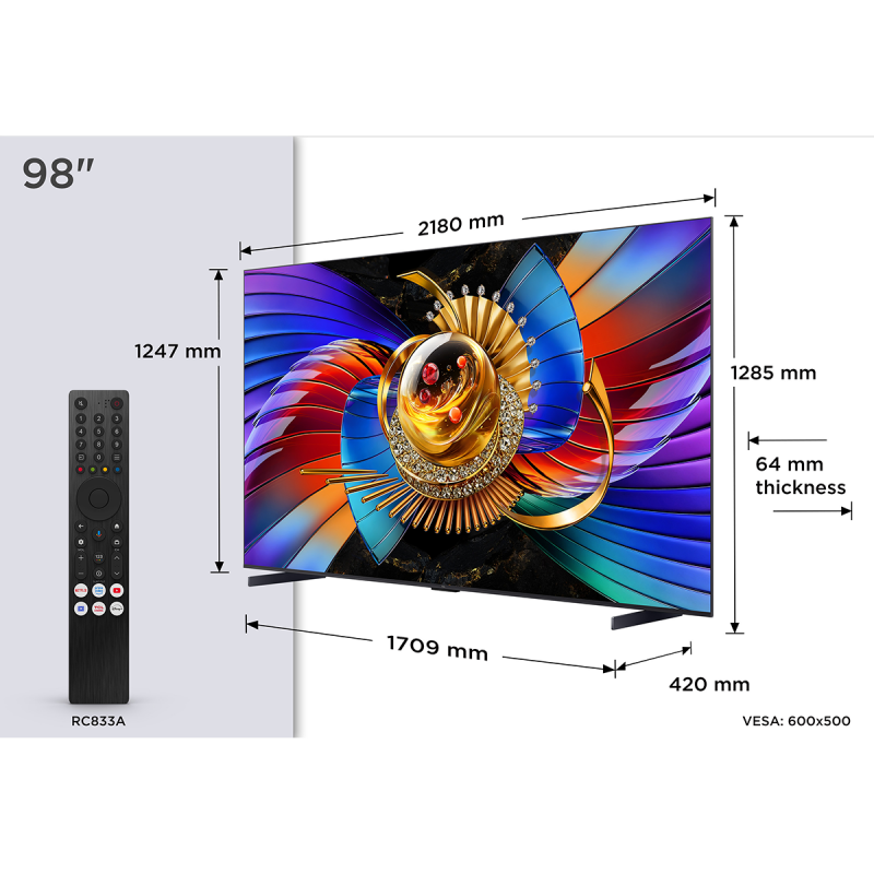 TCL 98Q7D Pro SQD MINI LED SMART GOOGLE TV