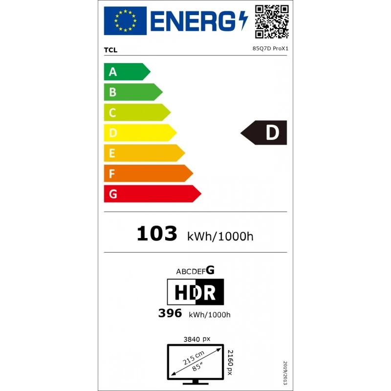 TCL 85Q7D Pro SQD MINI LED SMART GOOGLE TV