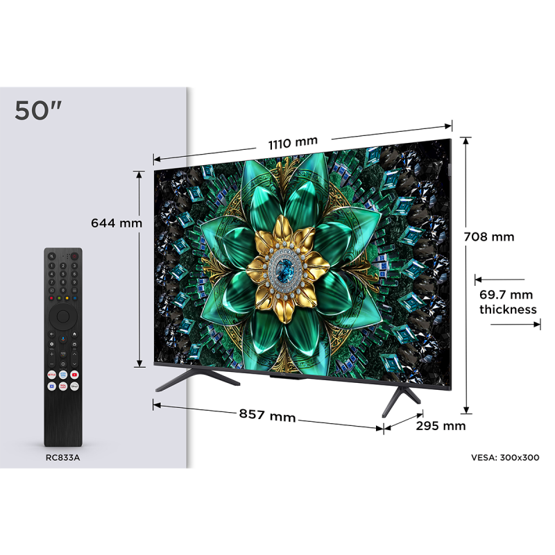 TCL 50Q6C MINI LED SMART GOOGLE TV
