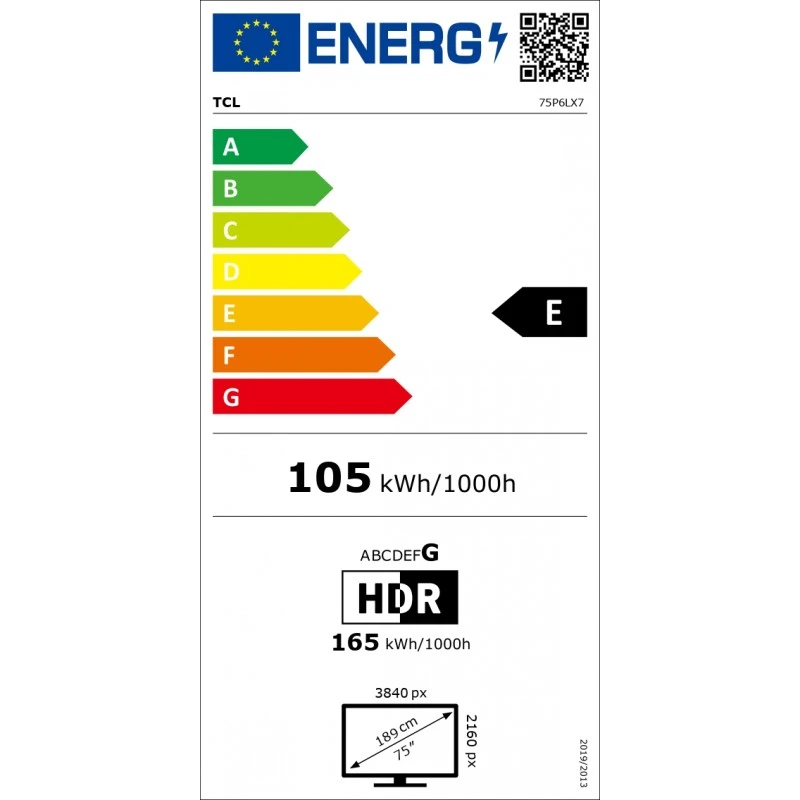 TCL 75P6L UHD LED SMART GOOGLE TV