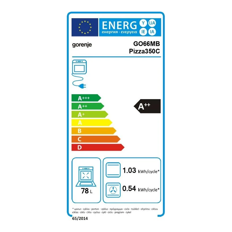 GORENJE GO66MB PIZZA350C MAT