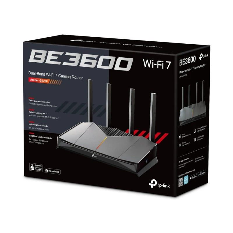 TP-LINK ARCHER GE230 DUAL-BAND WI-FI 7 GAMING ROUTER