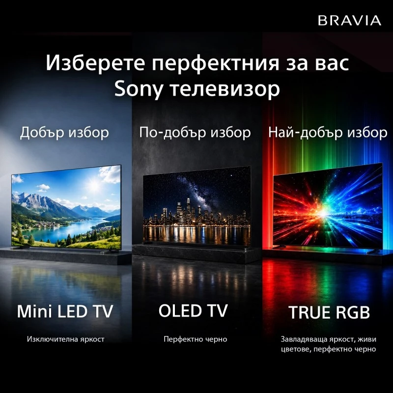 SONY BRAVIA 7 II K-65XR75M2PB RGB MINI LED TV