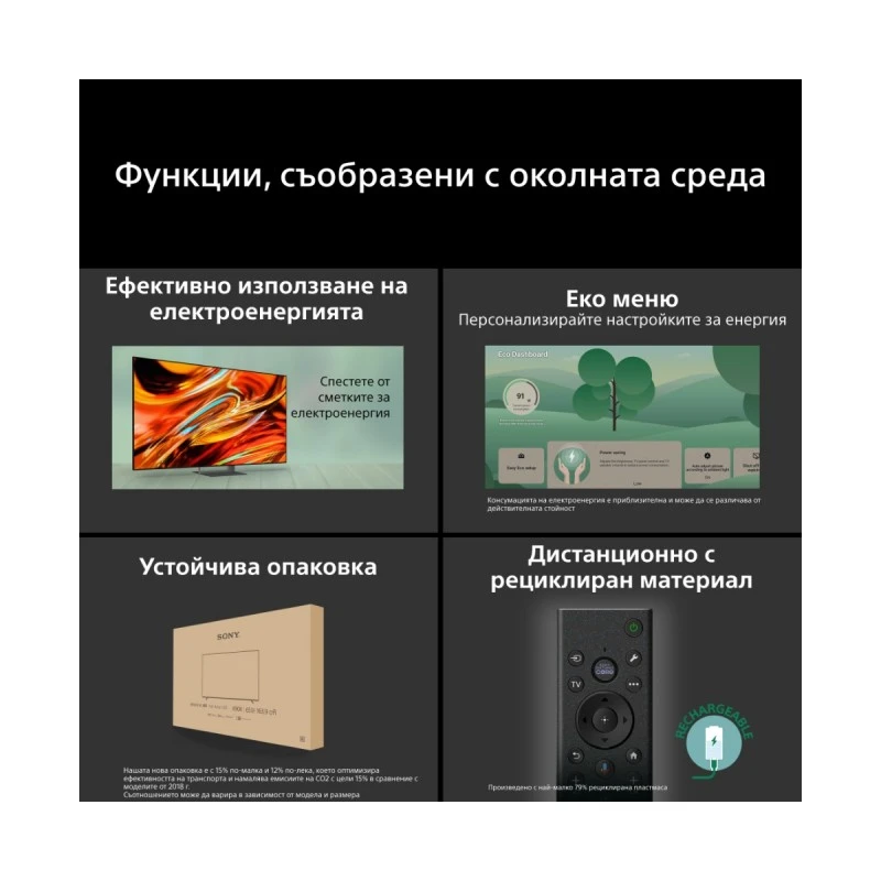 SONY BRAVIA 7 II K-55XR75M2PB RGB MINI LED TV