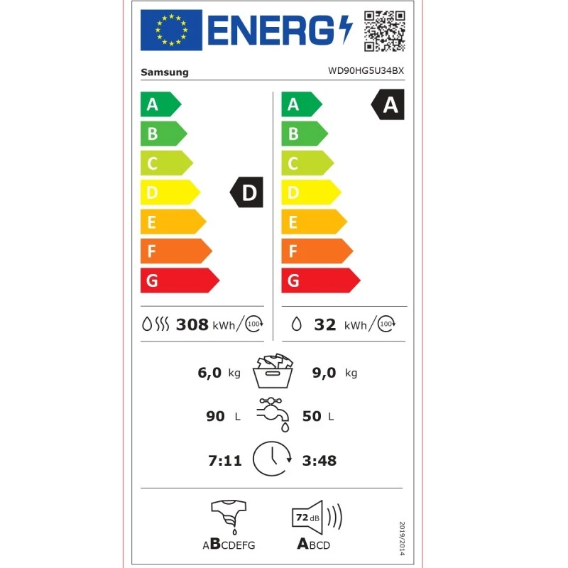 SAMSUNG WD90HG5U34BXLE