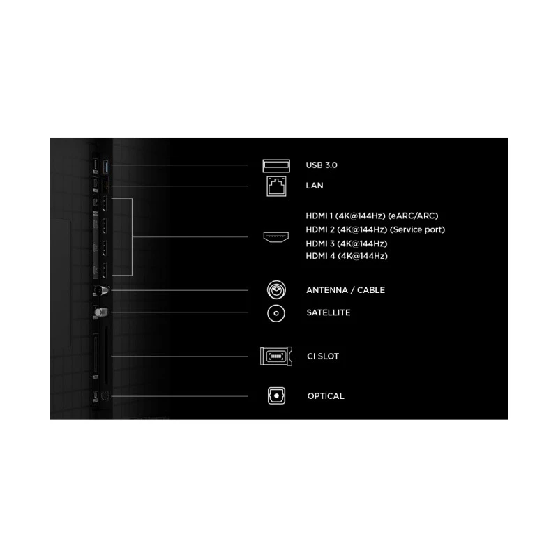TCL 98C8L SQD MINI LED SMART GOOGLE TV
