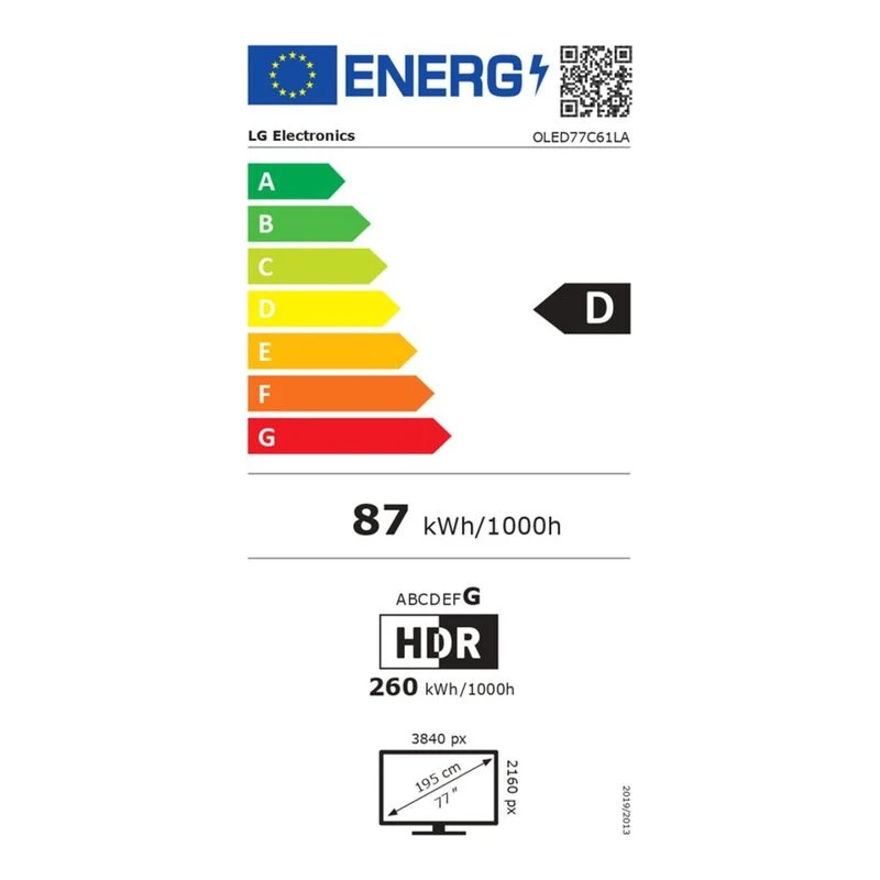 LG OLED77C61LA OLED EVO AI SMART TV