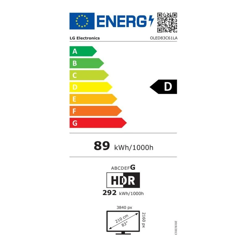 LG OLED83C61LA OLED EVO AI SMART TV