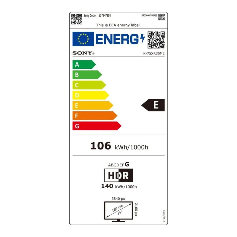 SONY BRAVIA 3 II K-75XR35M2PB UHD LED SMART TV
